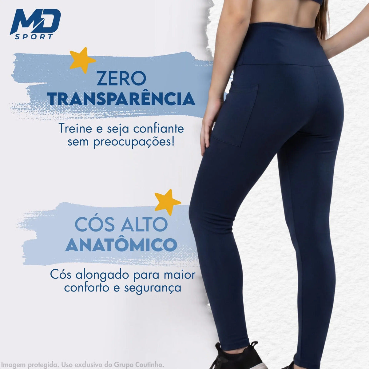 Legging Academia Fitness Com Bolso Zero Transparência Elite