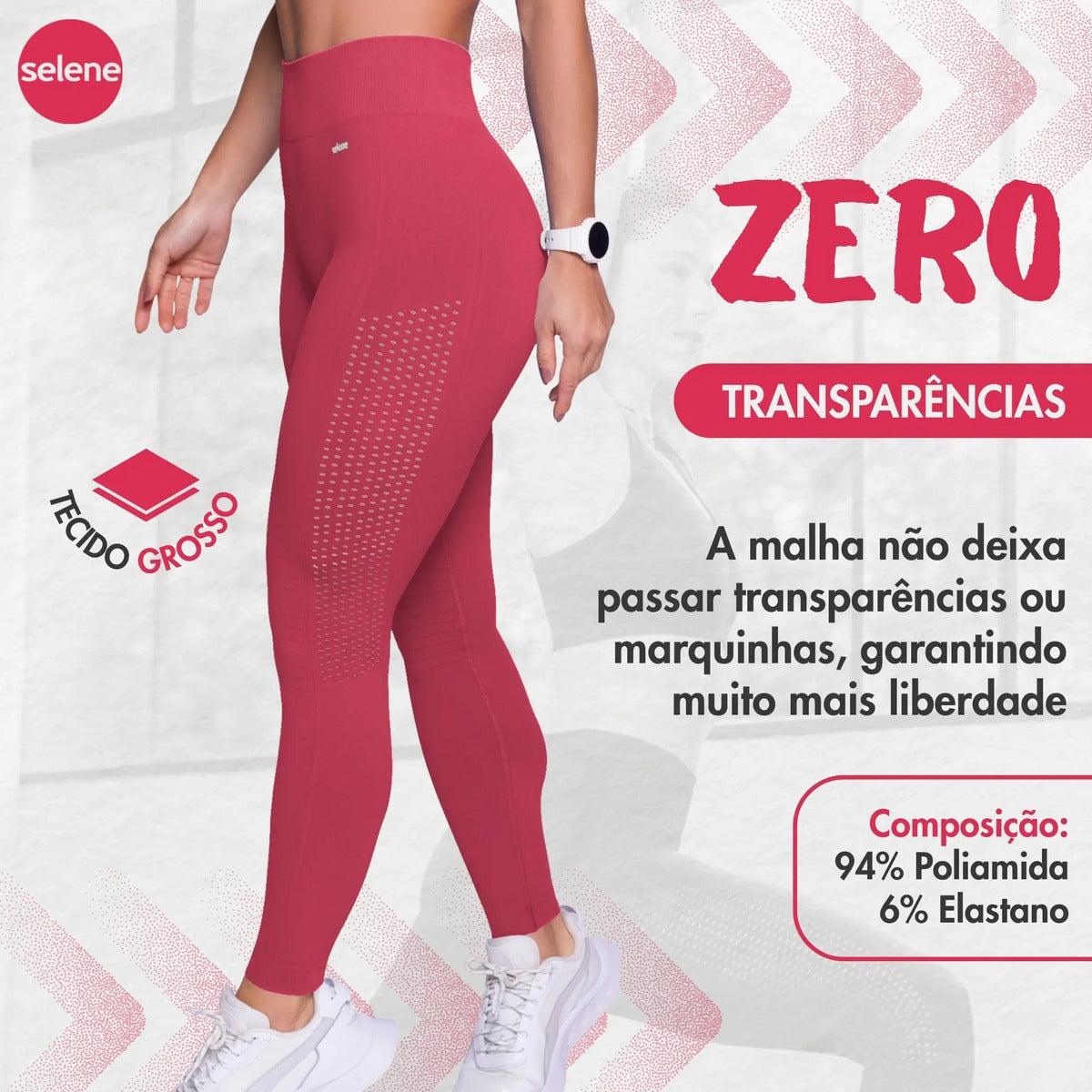 Legging Fitness de Treino Zero Transparência Selene