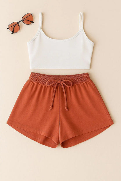 Shorts Plus Size Leve Feminino Cintura Alta