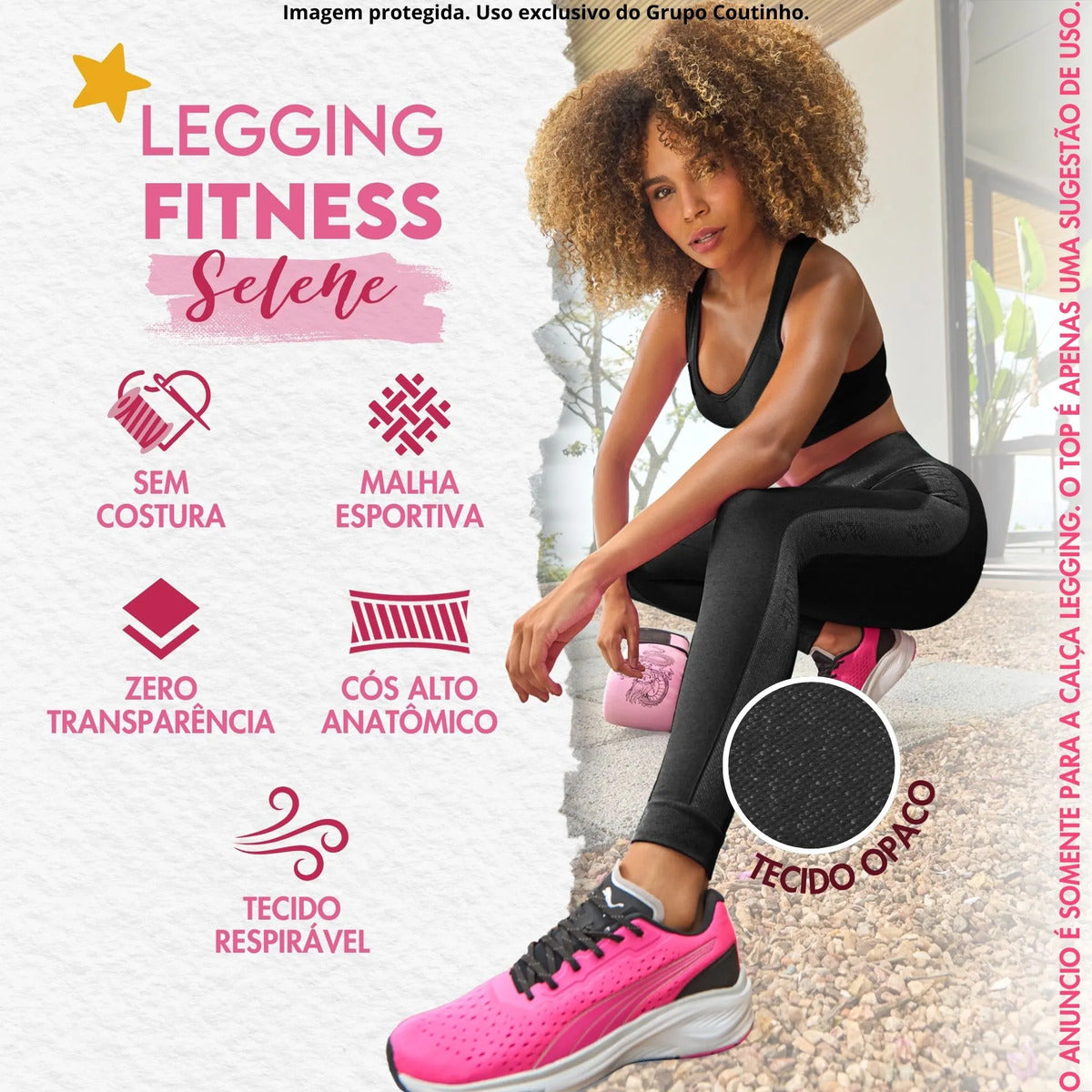 Calça Legging Fitness Academia Selene Levanta Bumbum