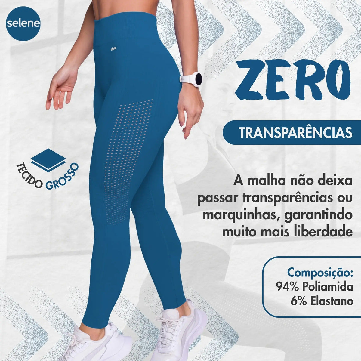 Legging Fitness de Treino Zero Transparência Selene