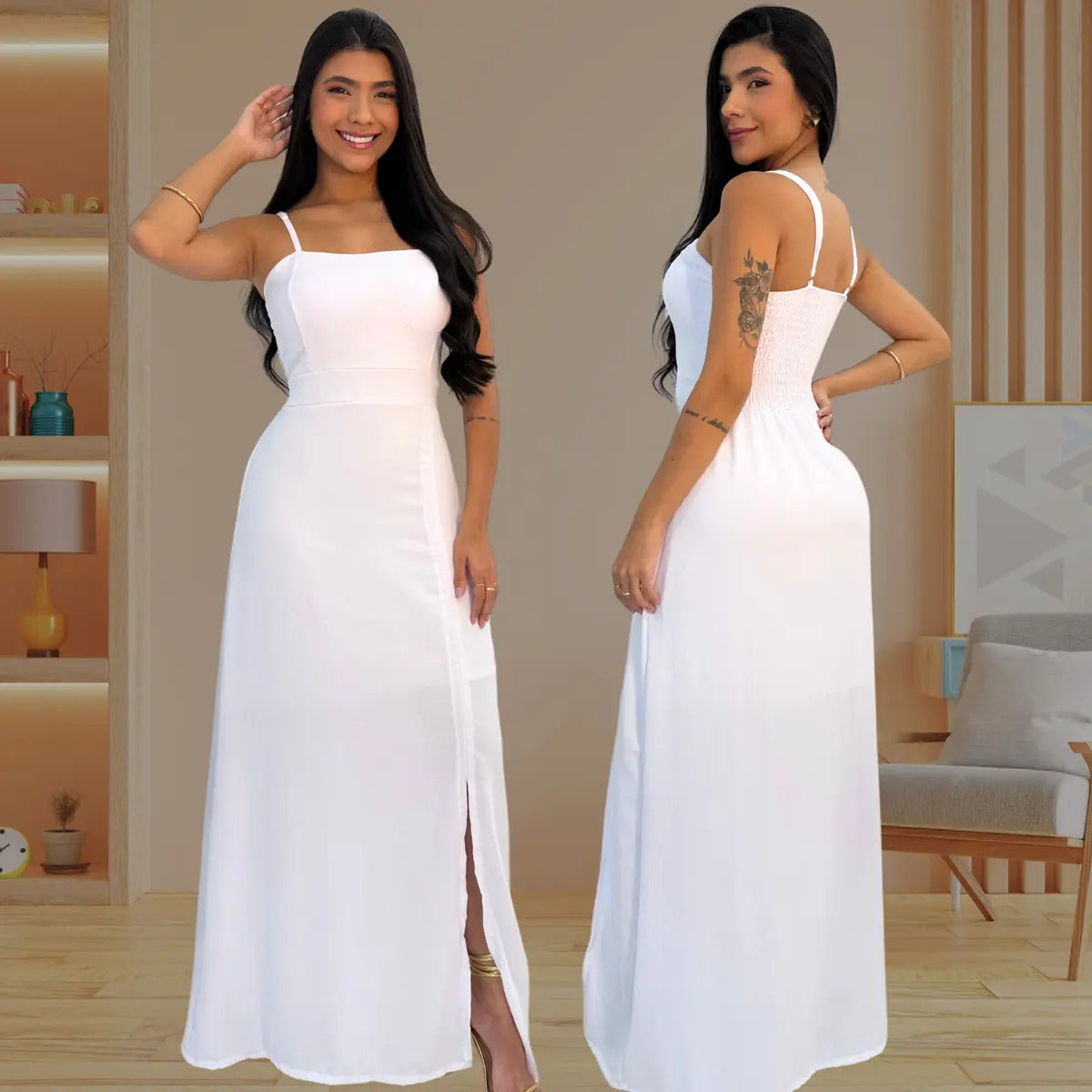 Vestido Longo Social para Madrinha Elegante Casamento