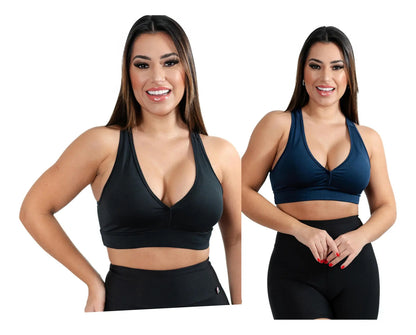 Kit 2 Top Nadador Academia Fitness ,liso C/bojo Para Malhar