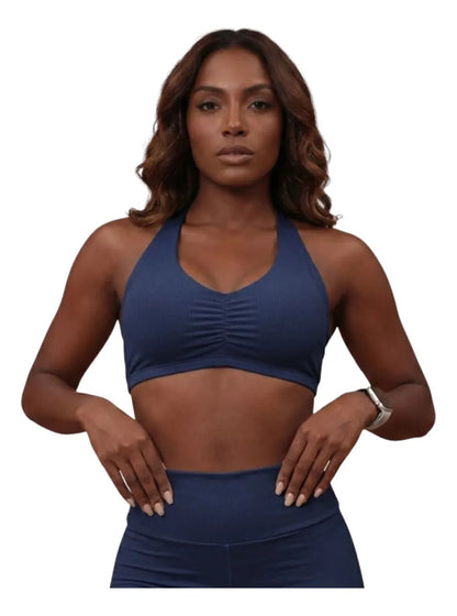 Top Halter Fitness Frente Unica Suplex Bojo Removìvel Yoga