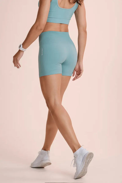 Short Feminino Lupo Modela Bumbum Sport Cós Alto Anatomico