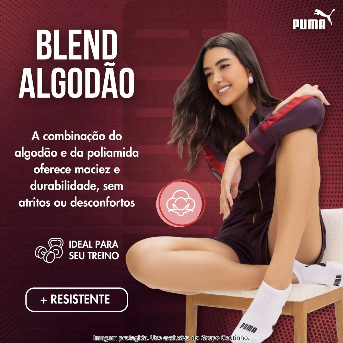 Kit 9 Pares Meias Invisível Puma Sapatilha Soquete Original
