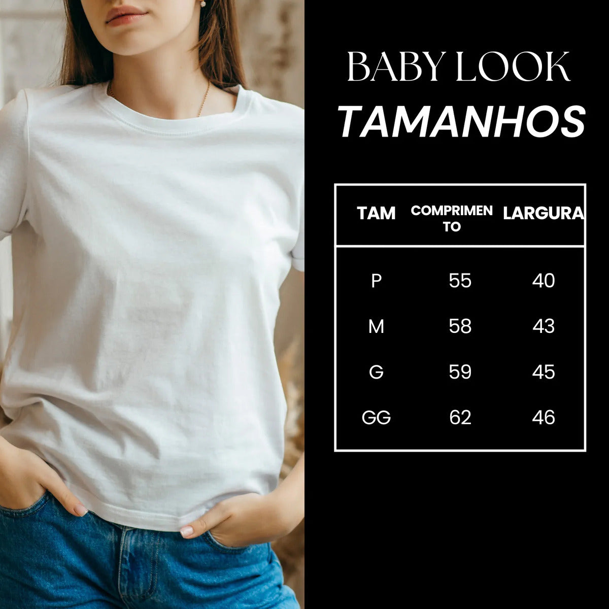 Camiseta Branca Feminina Baby Look Basica Algodao Lisa Cores