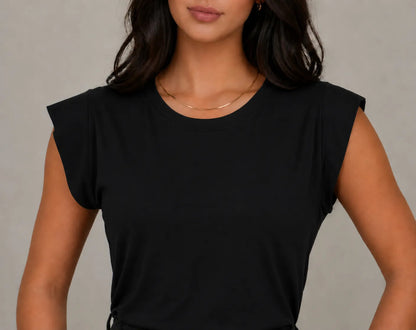 Blusa Feminina Muscle Tee Viscolycra Clássica Casual Chic
