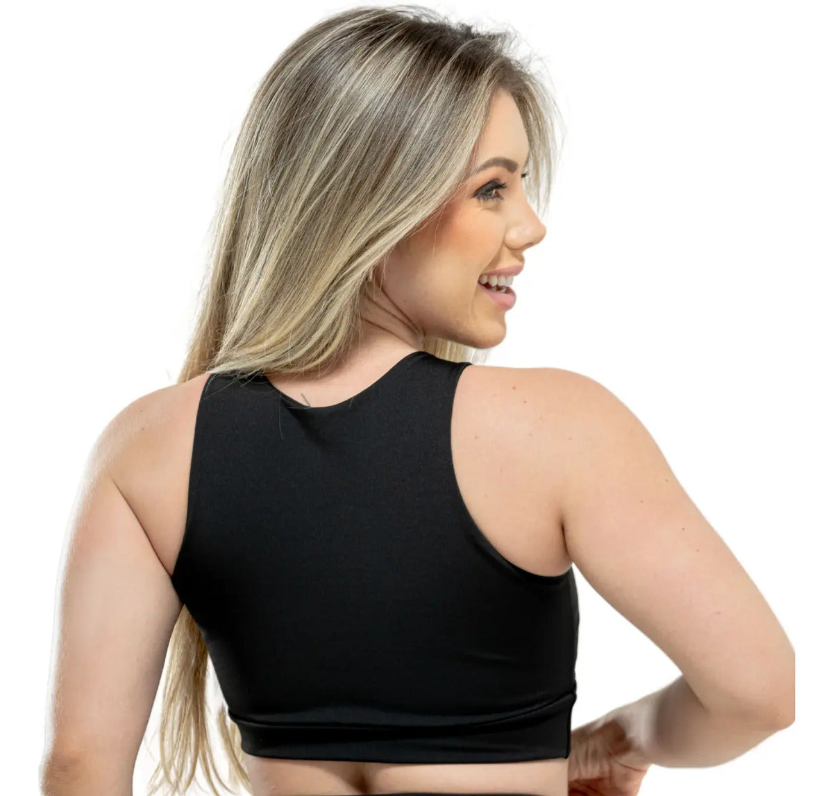 Kit 3 Croppeds Academia Ginástica Fitness Top Nadador Yoga