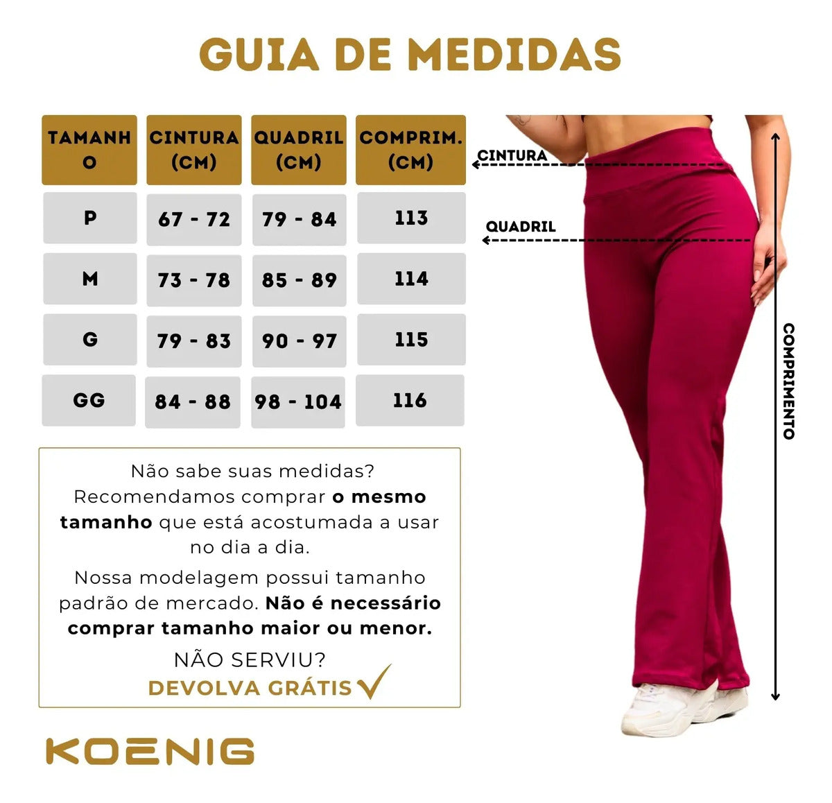 Calça Legging Leg Flare Zero Transparência Grossa Academia