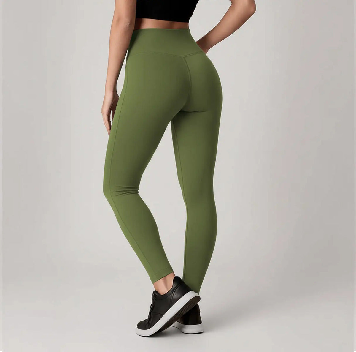 Kit 2 Calças Legging Feminina Grossa Cintura Alta Com Bolso
