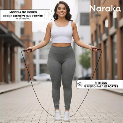 Calça Legging Feminina Cintura Alta Leg Grossa Fitness