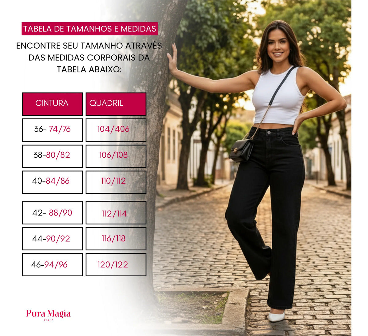 Calça Jeans Wide Leg Feminina Cintura Alta Caimento Perfeito
