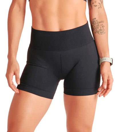 Short Feminino Lupo Modela Bumbum Sport Cós Alto Anatomico