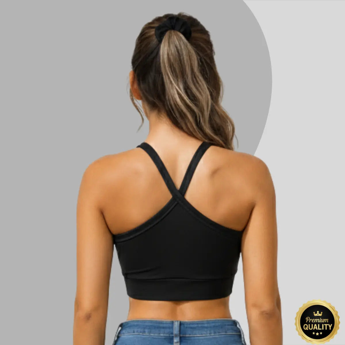 Top Cropped Feminino Alça Cruzada Zero Transparência Suplex