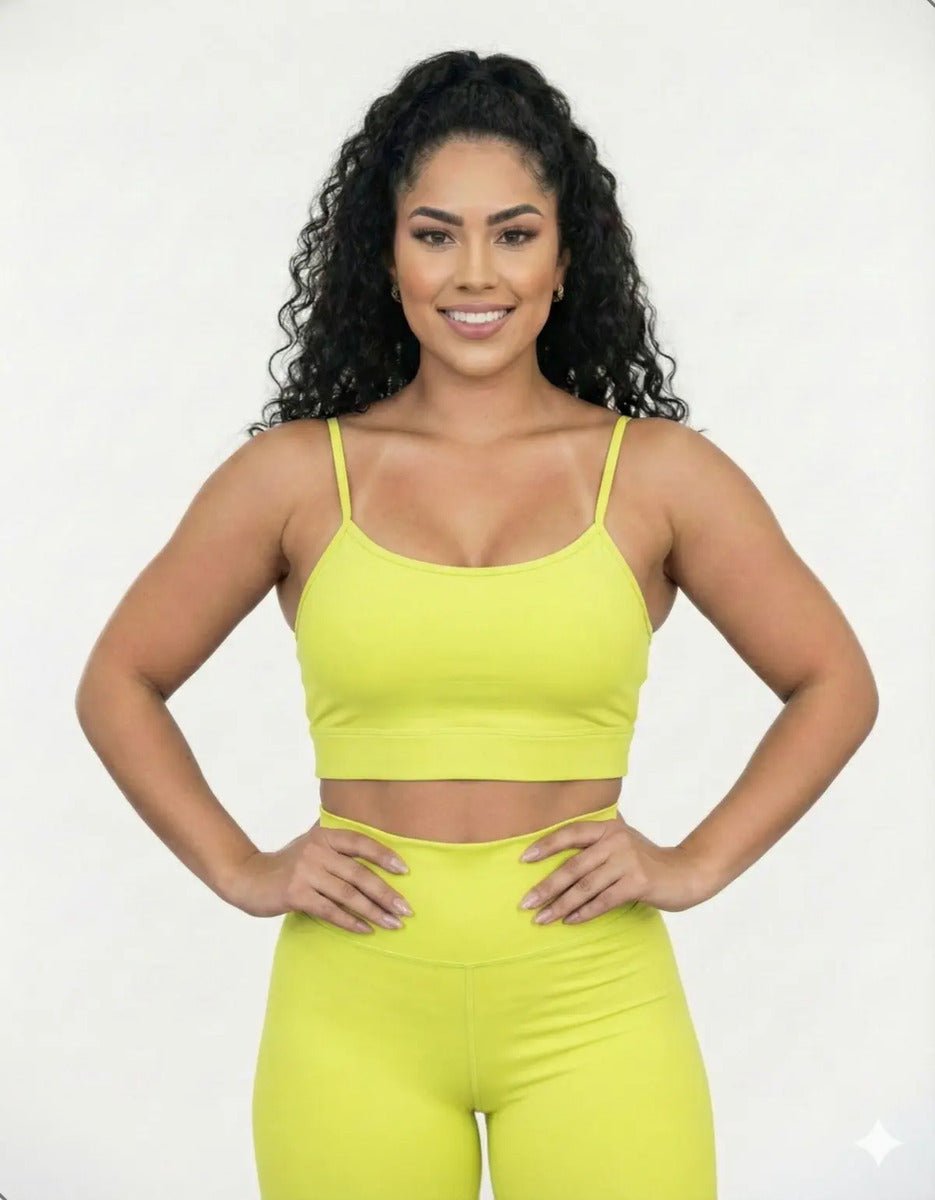 Kit-2 Top Alcinha Fina Academia Fitness C/ Bojo Suplex Power