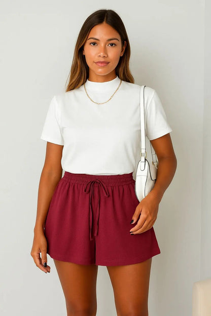 Shorts Godê Feminino Cintura Alta Em Viscolycra Soltinho