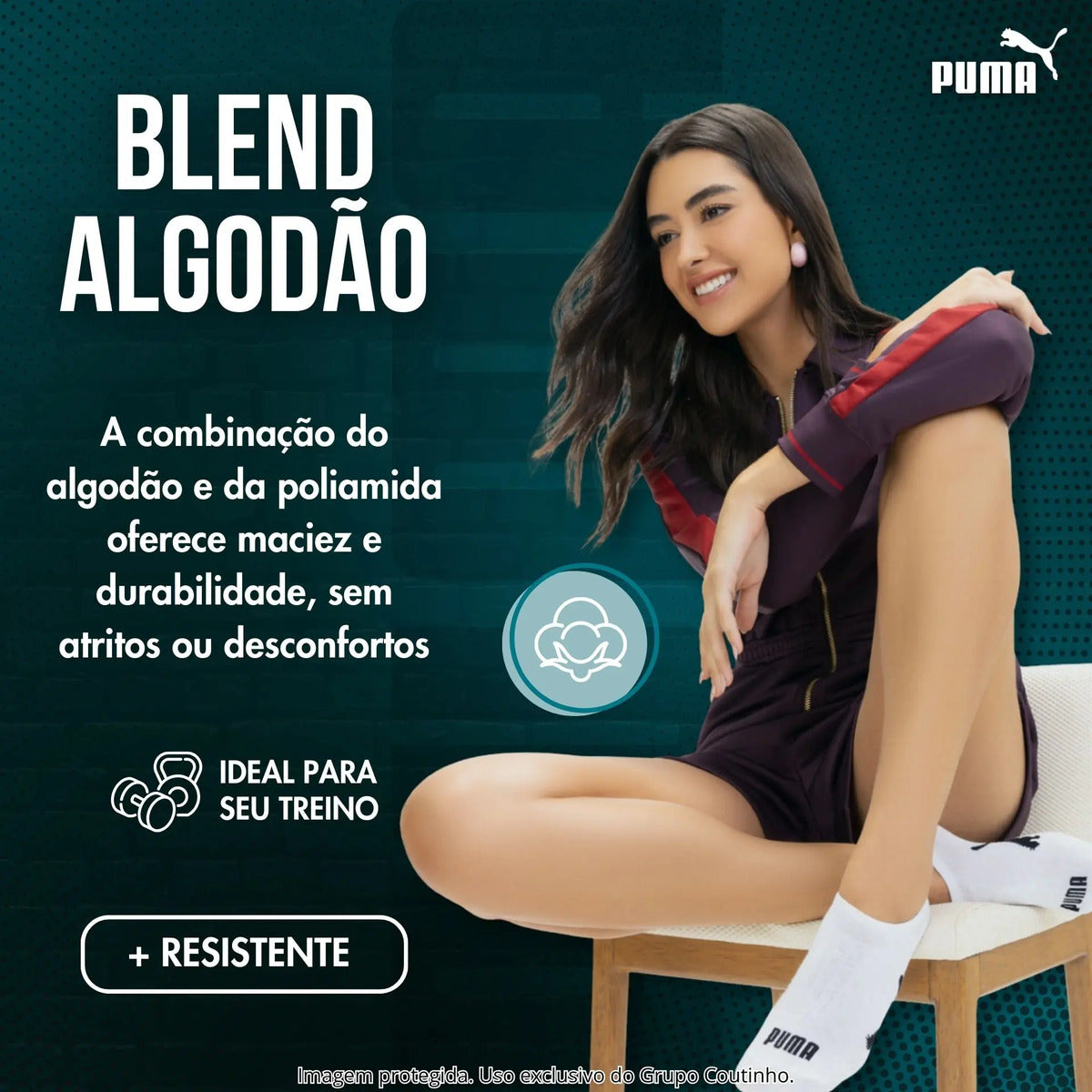 Kit 9 Pares Meias Invisível Puma Sapatilha Soquete Original