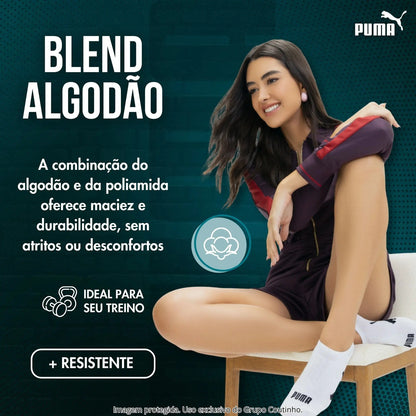 Kit 9 Pares Meias Invisível Puma Sapatilha Soquete Original