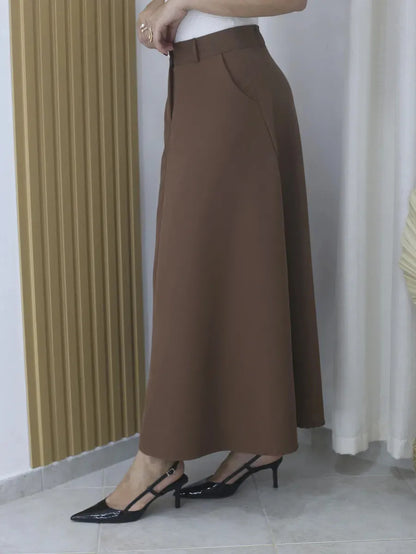 Saia Longa Social Alfaiataria Moda Feminina Evangelica Prime