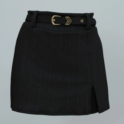 Short Saia Feminino Social Alfaiataria Cintura Alta