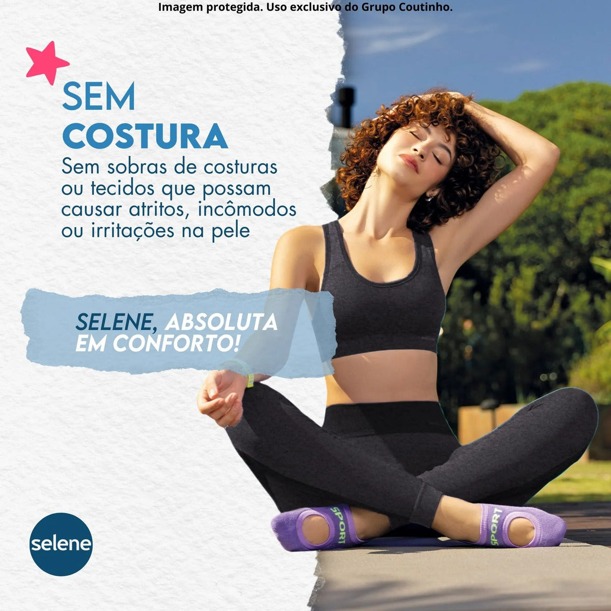 Calça Legging Fitness Academia Selene Levanta Bumbum