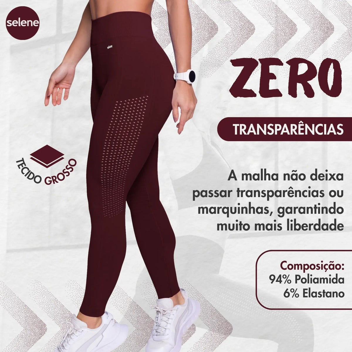 Legging Fitness de Treino Zero Transparência Selene