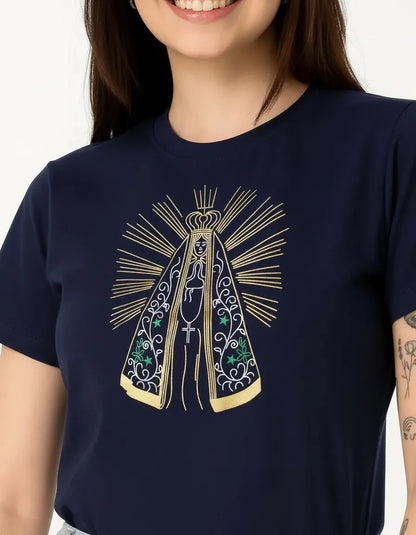 Blusa Feminina T-shirt Camiseta Nossa Senhora Aparecida