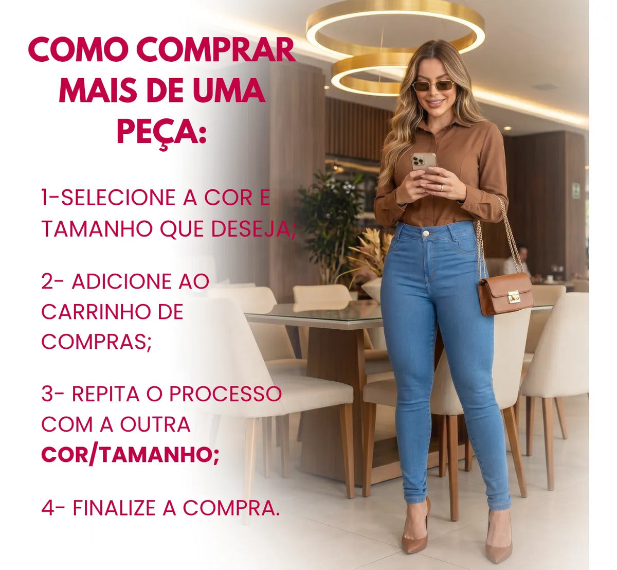 Calça Jeans Feminina Preta Cintura Alta Com Lycra Modeladora