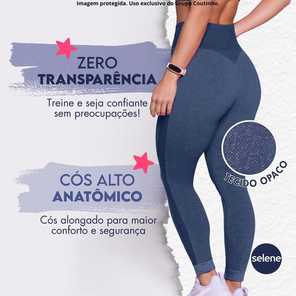 Calça Legging Fitness Academia Selene Levanta Bumbum