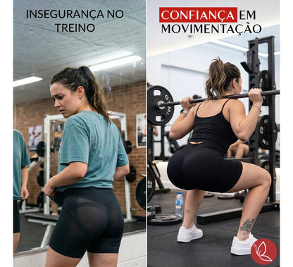 Short Benévola Poliamida Sem Costura Bermuda Confortável
