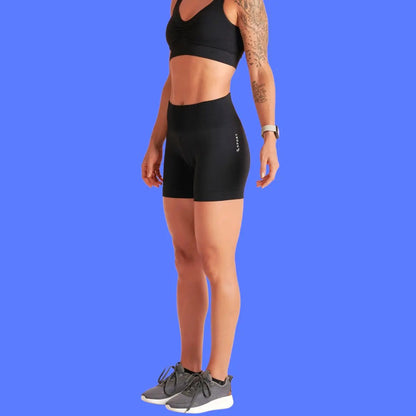 Short Feminino Lupo Modela Bumbum Sport Cós Alto Anatomico