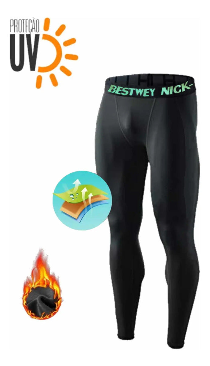 Kit Calça E Short Térmico Academia Musculação Treino Fitness
