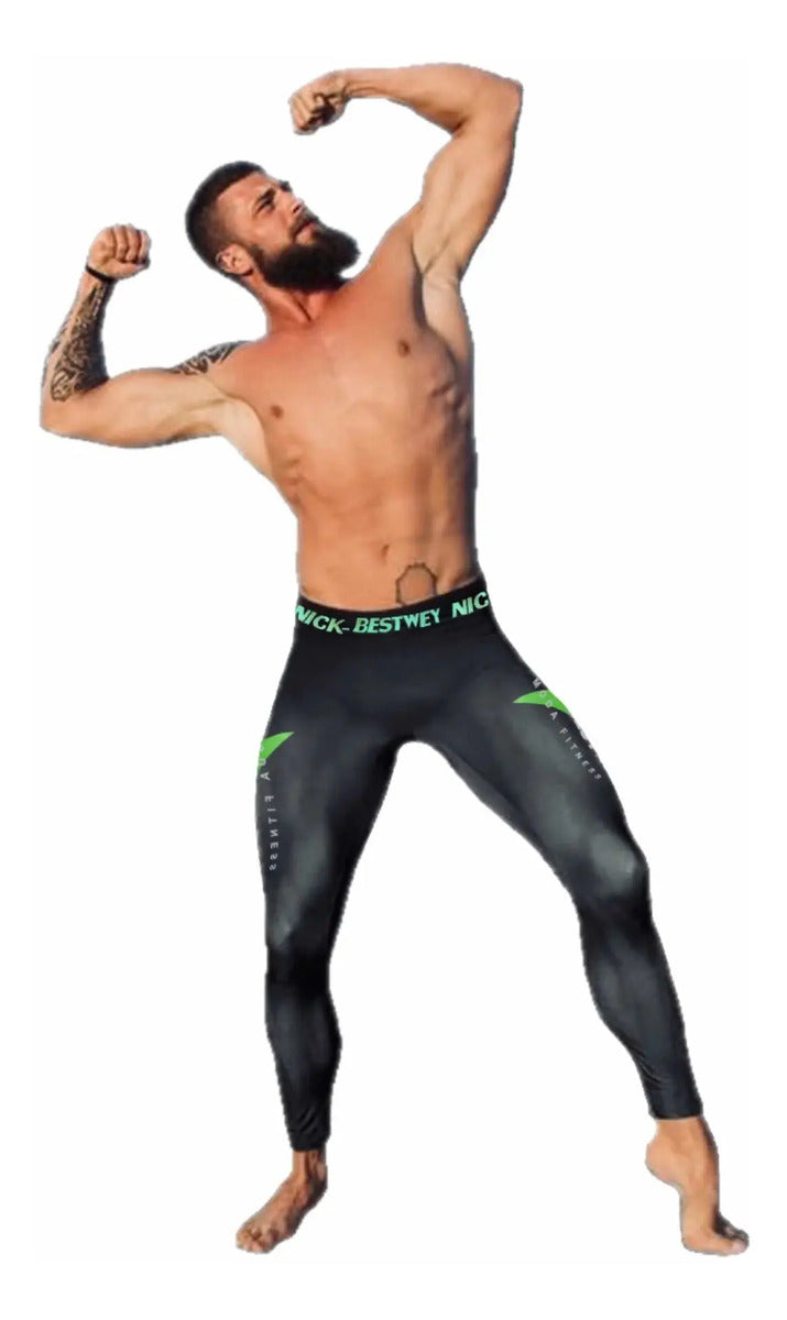 Calça Térmica De Compressão Segunda Pele Fitness Proteção Uv