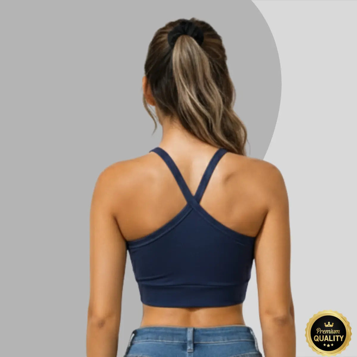 Top Cropped Feminino Alça Cruzada Zero Transparência Suplex