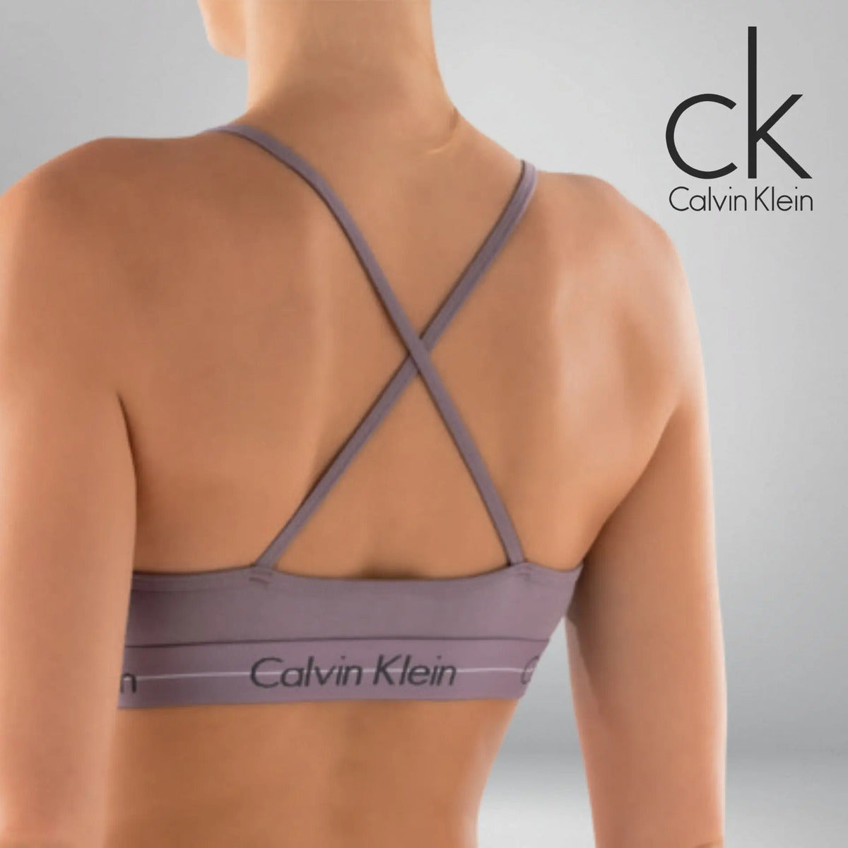 Top Nadador Calvin Klein Sem Bojo Cotton Algodão Feminino
