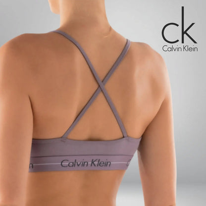 Top Nadador Calvin Klein Sem Bojo Cotton Algodão Feminino