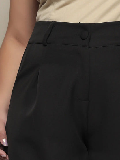Calça Social Alfaiataria Cintura Alta Plus Size Feminina