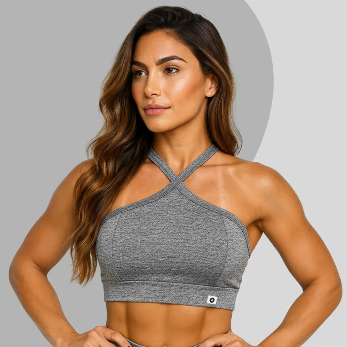 Top Cropped Feminino Alça Cruzada Zero Transparência Suplex