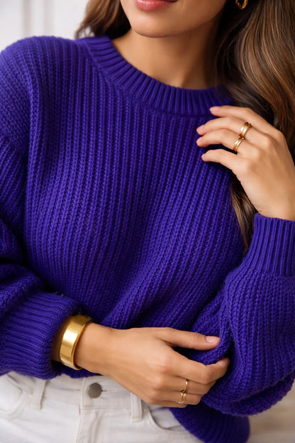 Suéter Blusa Manga Longa Max Cropped Frio Pullover Lã Trico