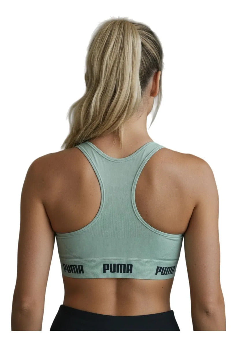 Top Puma Original Feminino Alta Sustentação Academia Fitness