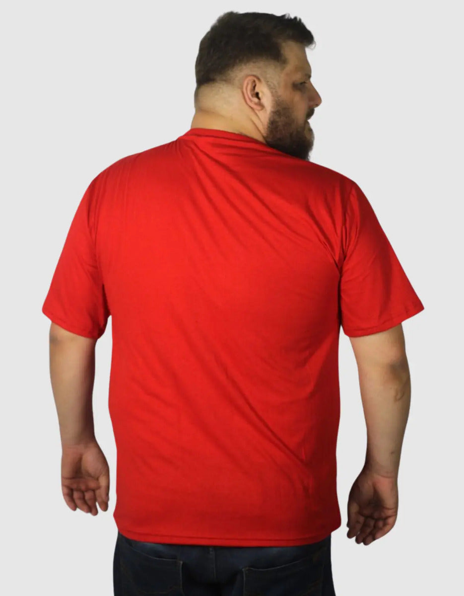 Camiseta Plus Size Masculina De Algodão Básica Lisa Grande