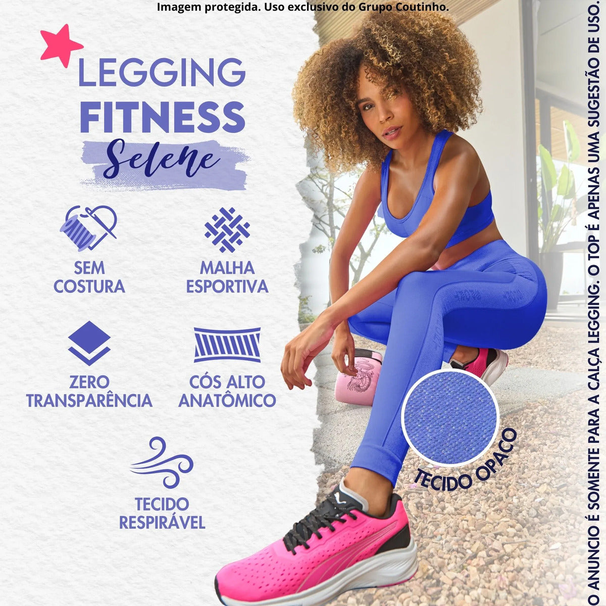 Calça Legging Fitness Academia Selene Levanta Bumbum