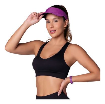 Top Nadador Canelado Sem Costura Fitness Academia Selene
