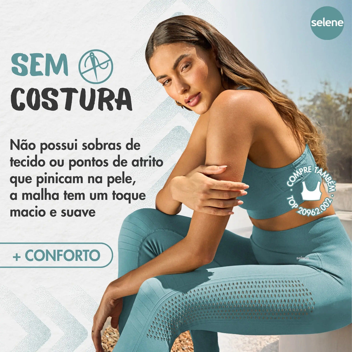 Legging Fitness de Treino Zero Transparência Selene