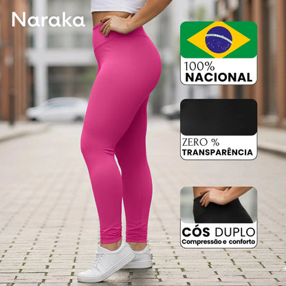 Calça Legging Feminina Cintura Alta Leg Grossa Fitness