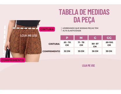 Shorts Godê Feminino Cintura Alta Em Viscolycra Soltinho