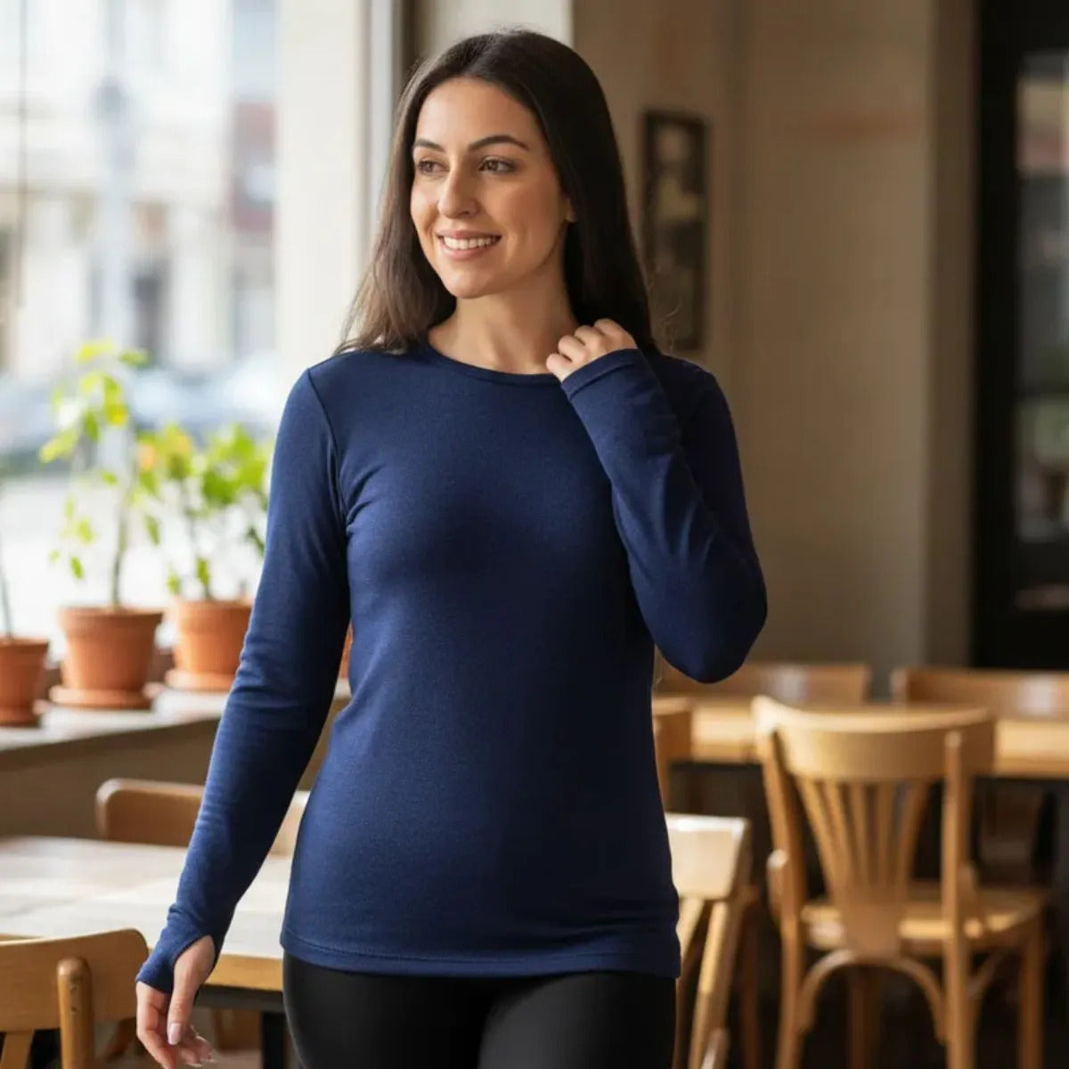Blusa Térmica Feminina Flanelada Peluciada Frio Inverno