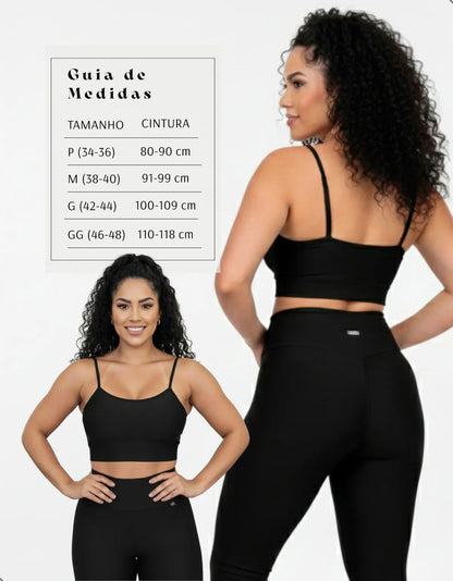 Top Fitness Academina De Alcinha Fina Com Bojo