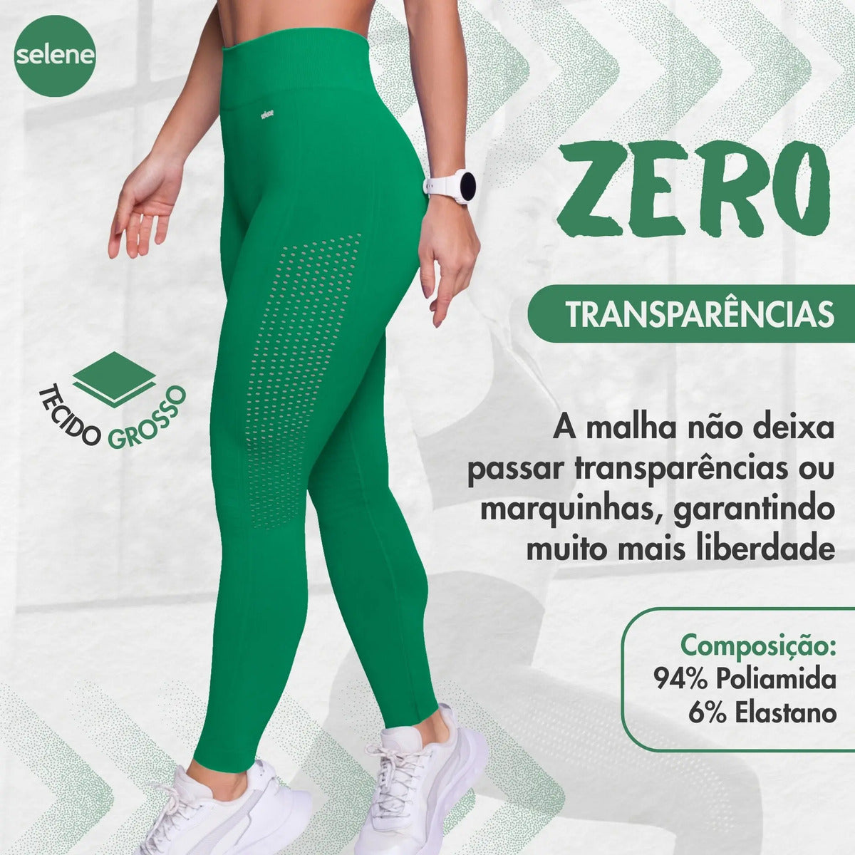 Legging Fitness de Treino Zero Transparência Selene